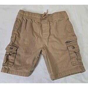 Wonder Nation Boy's Size Medium (8) Beige Cargo Shorts Pockets